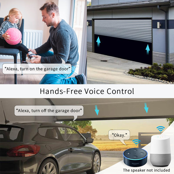 Tuya Smart Garage Door Opener WiFi Switch Remote Control Module Smart Life App Works with Alexa Google Home