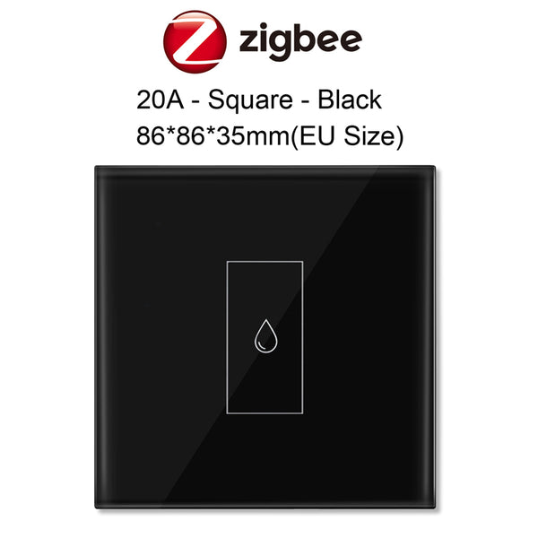 ZigBee Smart Boiler Water Heater Switch 20A Relay High Power Circuit Breaker Tuya APP Control Works with Alexa Siri Google Home