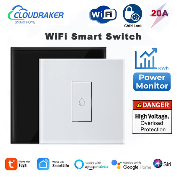 Tuya Smart Life WiFi Boiler Water Heater Switch NEW 4400W, App Timer  Schedule ON OFF, Voice Control Google Home , Alexa Echo Dot