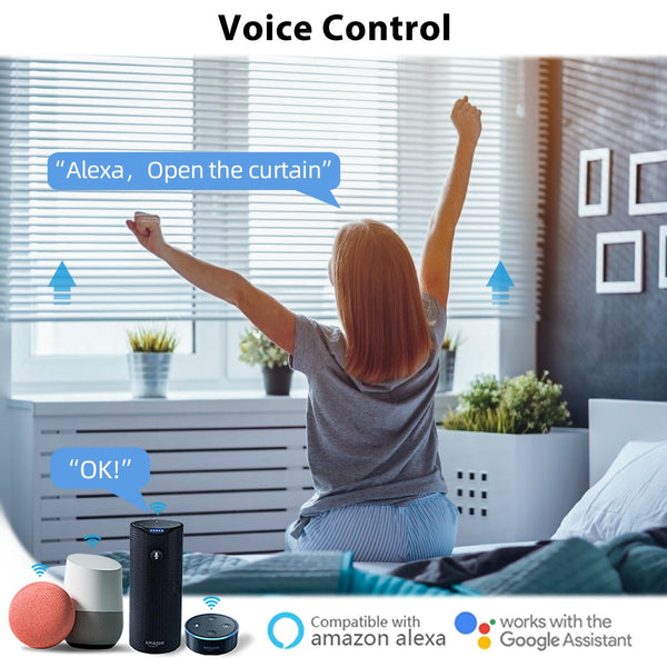 Wifi Smart Curtain Switch Remote Control Motorized Curtain and Roller Blind