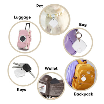 Tuya Smart Anti-lost Alarm Mini Tag Bluetooth Wireless Tracker Location Record Key Wallet Luggage Bag Pet Finder