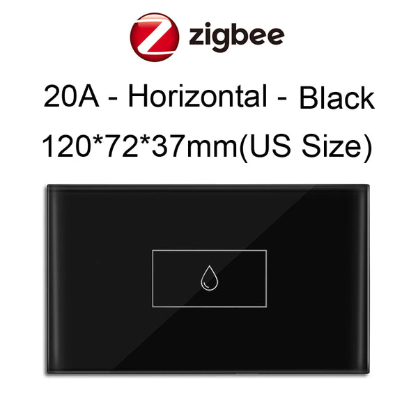 ZigBee Smart Boiler Water Heater Switch 20A Relay High Power Circuit Breaker Tuya APP Control Works with Alexa Siri Google Home