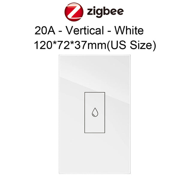 ZigBee Smart Boiler Water Heater Switch 20A Relay High Power Circuit Breaker Tuya APP Control Works with Alexa Siri Google Home