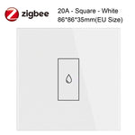 ZigBee Smart Boiler Water Heater Switch 20A Relay High Power Circuit Breaker Tuya APP Control Works with Alexa Siri Google Home