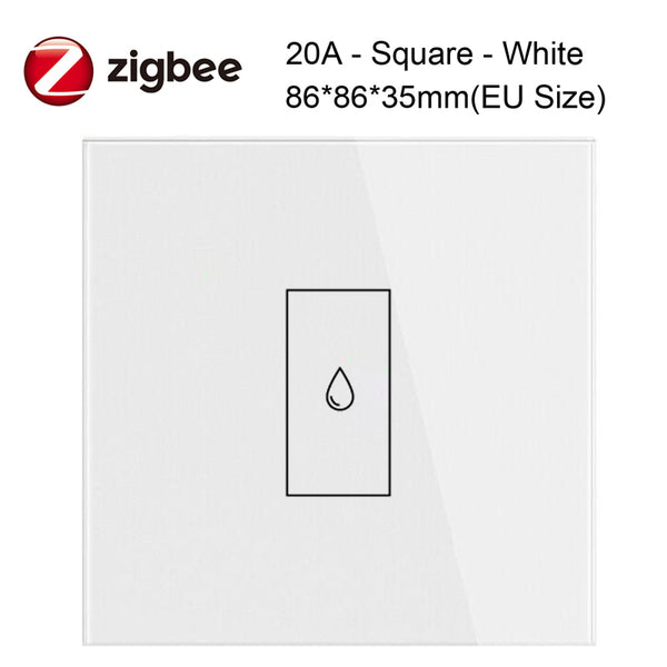 ZigBee Smart Boiler Water Heater Switch 20A Relay High Power Circuit Breaker Tuya APP Control Works with Alexa Siri Google Home