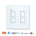 Tuya Smart Life EU Wifi 1/2/3 Gang 10A Light Switch Glass Screen Touch Panel