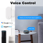 Zigbee Smart Door Window Contact Sensor Brightness Alarm Detector Tuya Smart Life Remote Control Work With Alexa Google Home