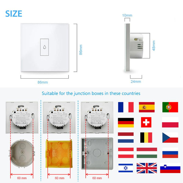 Smart Life WiFi Boiler Water Heater Switch 4400W App Remote ON OFF Timer Schedule Voice Control by Google Home Amazon Alexa Siri