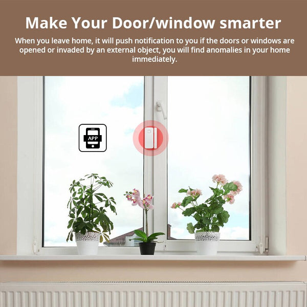 Bluetooth Mesh SIG Door Window Contact Sensor Detector Smart Home Security Wireless Burglar Alarm App Push Notification