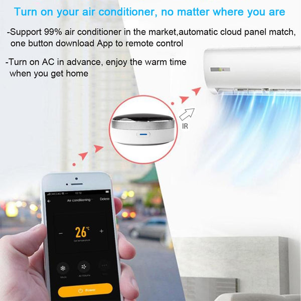 Universal IR Smart Remote Control WiFi + Infrared Home Control Hub Tuya App Works with Google Assistant Alexa Siri