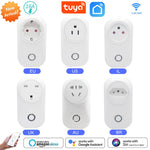 WiFi Smart Plug 16A Socket Remote Voice Control Power Monitor Timing Wireless Outlet works with Alexa Google Home Siri Tuya