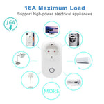 WiFi Smart Plug 16A Socket Remote Voice Control Power Monitor Timing Wireless Outlet works with Alexa Google Home Siri Tuya