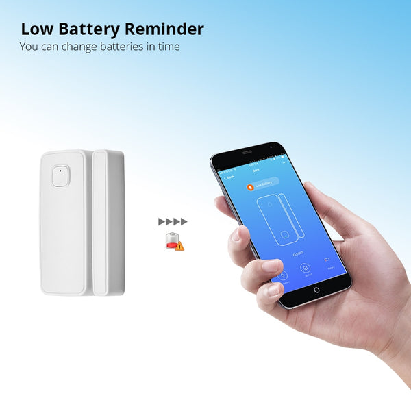 Bluetooth Mesh SIG Door Window Contact Sensor Detector Smart Home Security Wireless Burglar Alarm App Push Notification